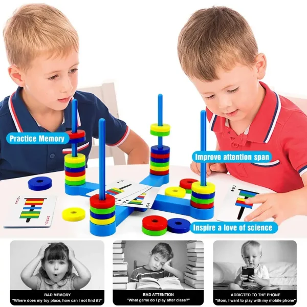 VATOS Family Kids Board Game, Fun STEM Matching Game for kid, Educational Science Magnetic Toy for Children 3+Boys & Girls Gift